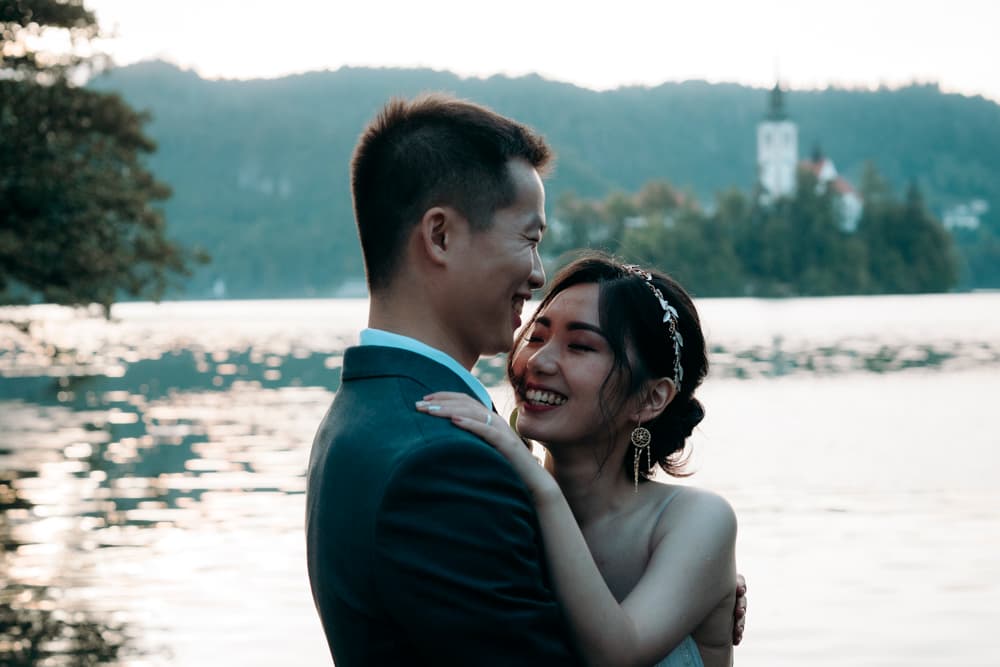 Wedding photography lake Bled Slovenia