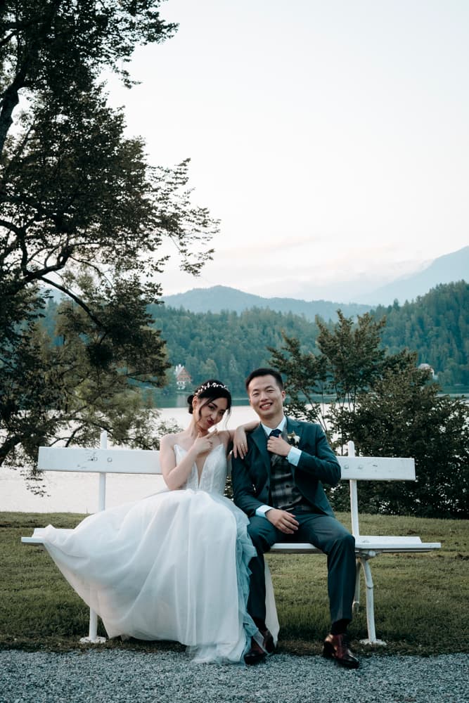 Wedding photography lake Bled Slovenia